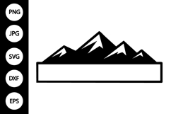 Mountain Name Frame SVG Product Image 1