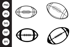 Rugby Ball SVG, Rugby Ball Clipart Product Image 1