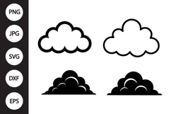 Cloud SVG, Cloud Clipart Product Image 1