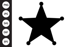 Sheriff Badge SVG Product Image 1