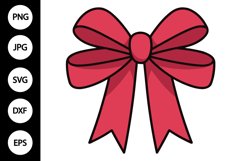 Red Bow SVG Product Image 1