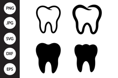 Tooth SVG, Tooth Clipart Product Image 1