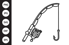 Fishing Rod SVG Product Image 1