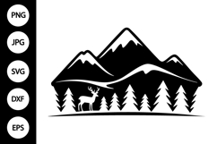 Mountain Forest SVG Product Image 1