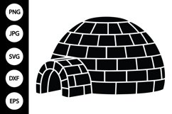 Silhouette Igloo SVG Product Image 1