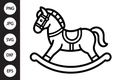 Rocking Horse SVG Product Image 1