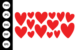 Hearts Clipart SVG Product Image 1