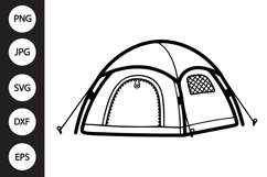 Camping Tent SVG Product Image 1