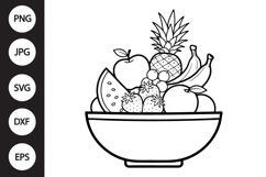 Fresh Fruit Bowl SVG Product Image 1