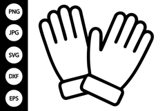 Winter Gloves SVG Product Image 1