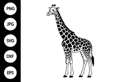 Giraffe Silhouette SVG Product Image 1