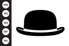 Bowler Hat SVG Product Image 1