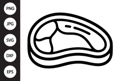 Steak Slice SVG Product Image 1