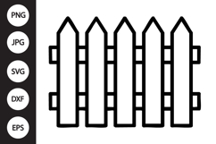 Picket Fence SVG Product Image 1