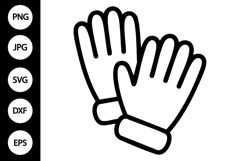Winter Gloves SVG Product Image 1