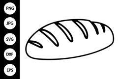 Outline Bread SVG, Coloring Page Product Image 1