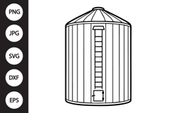 Grain Bin SVG Product Image 1
