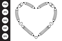 Teacher Heart SVG Product Image 1