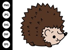 Hedgehog Clipart, Hedgehog SVG Product Image 1
