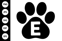 Paw Alphabet SVG Product Image 1