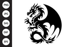 Tribal Dragon SVG Product Image 1