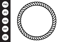Rope Circle Frame SVG Product Image 1