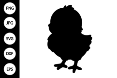 Chick Silhouette SVG Product Image 1