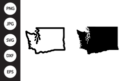 Washington State SVG, Washington State Clipart Product Image 1