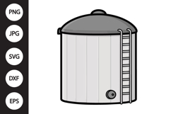 Grain Bin SVG Product Image 1