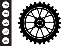 Dirt Bike Wheel SVG Product Image 1