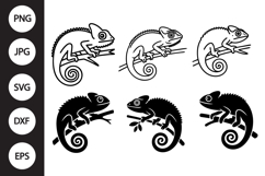 Chameleon SVG, Chameleon Clipart Product Image 1
