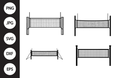 volleyball Net SVG, volleyball Net Clipart Product Image 1