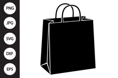Paper Bag Silhouette SVG Product Image 1