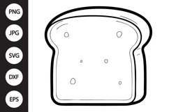 Bread Slice SVG Product Image 1