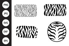 Tiger Print Pattern SVG, Tiger Print Pattern Clipart Product Image 1