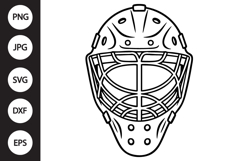 Hockey Goalie Mask SVG Product Image 1