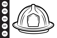 Fireman Hat SVG Product Image 1