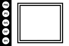 Classic Rectangle Double Frame SVG Product Image 1