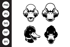 Aggressive Duck Head SVG, Aggressive Duck Head Clipart Product Image 1