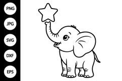 Baby Elephant SVG Product Image 1