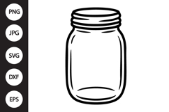 Mason Jar SVG Product Image 1