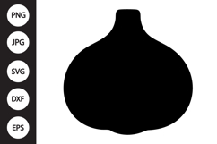 Garlic Silhouette SVG Product Image 1