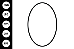 Oval Frame SVG Product Image 1