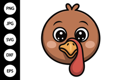 Turkey Face SVG Product Image 1