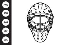 Hockey Goalie Mask SVG Product Image 1