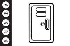 School Locker SVG Product Image 1