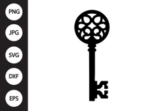 Vintage Key SVG Product Image 1