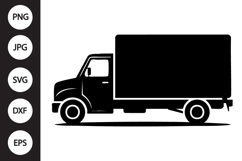 Box Truck Silhouette SVG Product Image 1