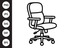 Office Chair SVG Product Image 1