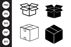 Packaging Box SVG, Packaging Box Clipart Product Image 1